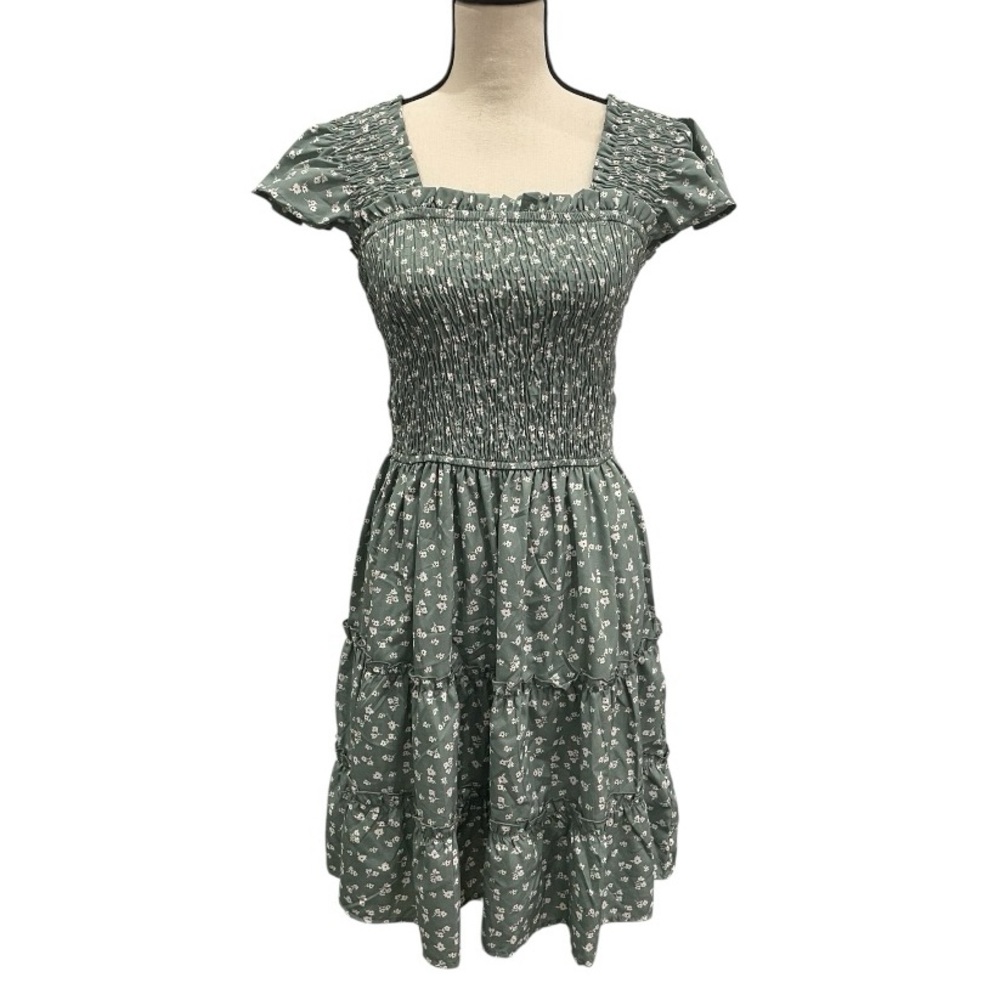 New Glory Floral Smocked Dress